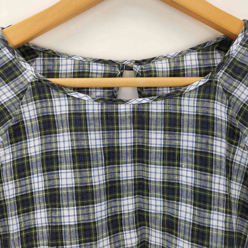 マッキントッシュフィロソフィー MACKINTOSH PHILOSOPHY チェック リネンブラウス レディース JPN:38