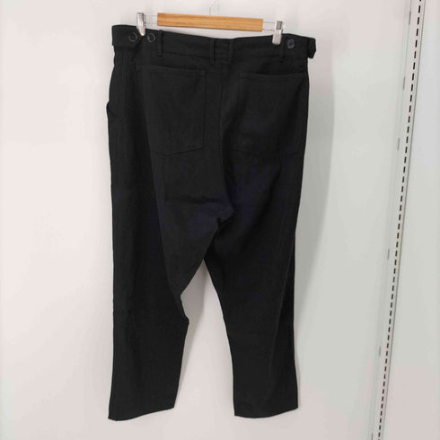 コムデギャルソン COMME des GARCONS 00S ノータックウールワイドスラックスパンツ サイドアジャストボタン メンズ