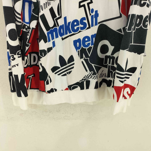 アディダス adidas AOP LOUD CREW SWEAT 総柄スウェット メンズ JPN:XL