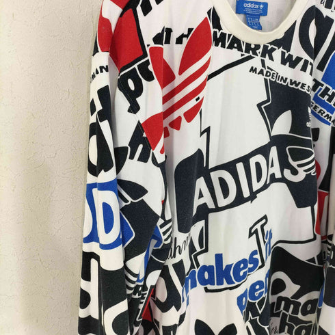 アディダス adidas AOP LOUD CREW SWEAT 総柄スウェット メンズ JPN:XL