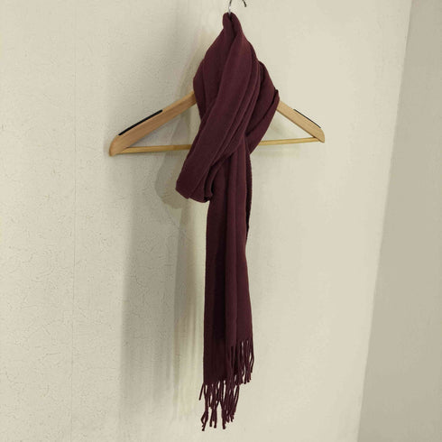 MADE IN ITALY カシミア100 フリンジマフラー メンズ ONE SIZE