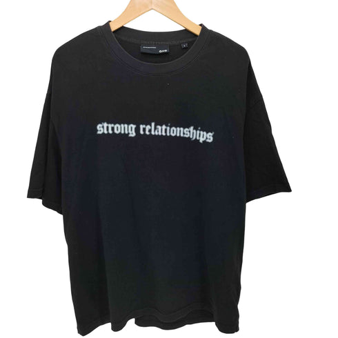 GXG strong relationships フロントプリント半袖Tシャツ メンズ L
