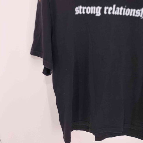 GXG strong relationships フロントプリント半袖Tシャツ メンズ L
