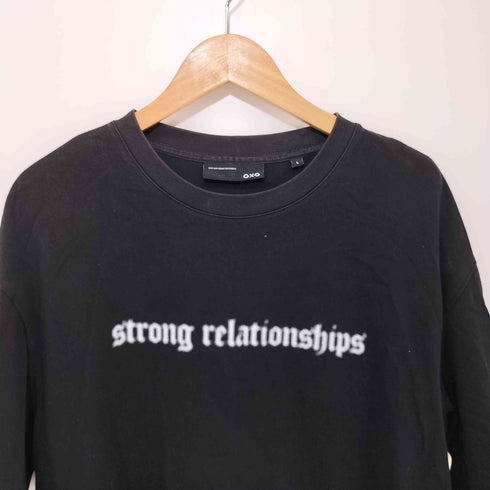 GXG strong relationships フロントプリント半袖Tシャツ メンズ L