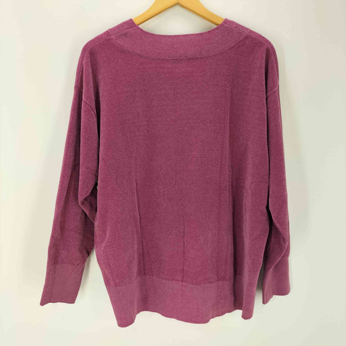 ユナイテッドアローズグリーンレーベルリラクシング UNITED ARROWS green label relaxing FFC ミラノリブ Vネック プルオーバー ニット レディース