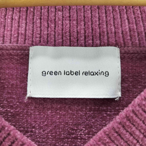 ユナイテッドアローズグリーンレーベルリラクシング UNITED ARROWS green label relaxing FFC ミラノリブ Vネック プルオーバー ニット レディース