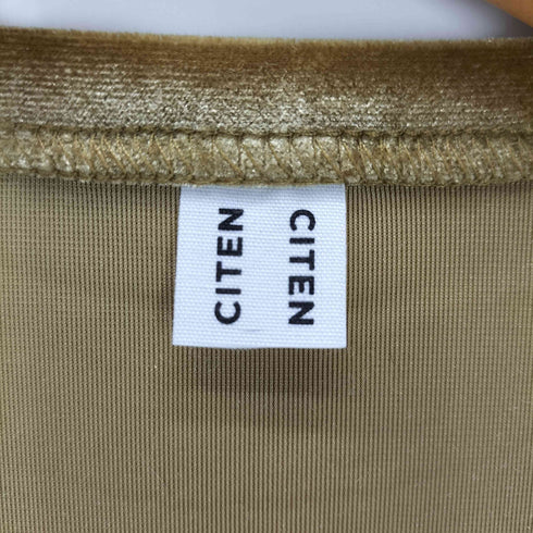 シテン CITEN ベロア コンパクト Tシャツ レディース FREE