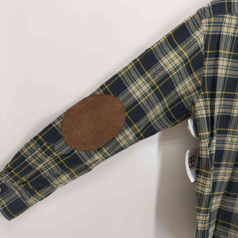 ラルフローレン RALPH LAUREN ボタンダウンチェック エルボーパッチシャツ メンズ JPN:XL
