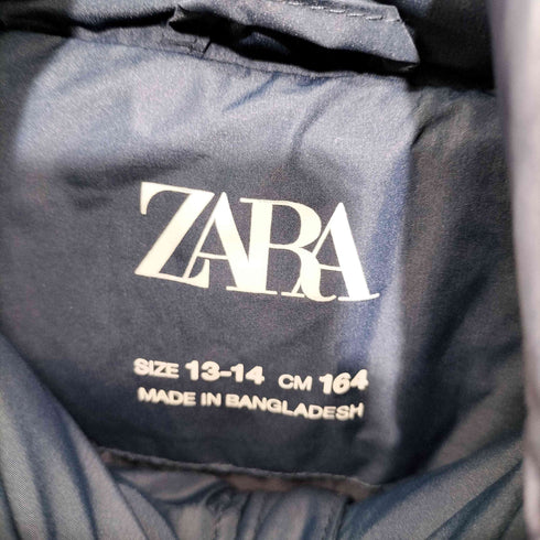 ザラ ZARA ジップアップフーデット中綿ジャケット レディース 164