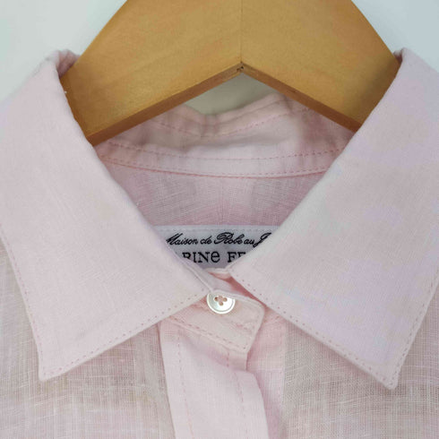 マリンフランセーズ la marine francaise コットンリネンtraditionalシャツ レディース