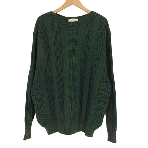 PART OF STYLE PAUSE PURE COTTON ピュアコットン ボートネック ケーブルニット メンズ