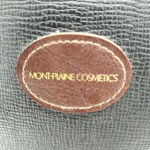 MONT PLAINE COSMETICS 型押しレザーハンドバッグ ゴールドハートチャーム メンズ