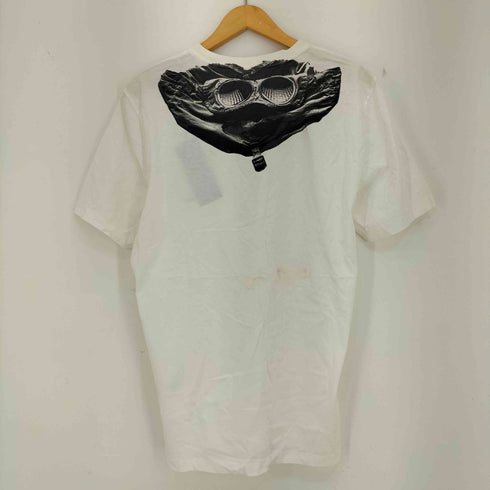 シーピーカンパニー C.P.COMPANY ゴーグルフード プリンT トロンプルイユ Tシャツ メンズ import:M