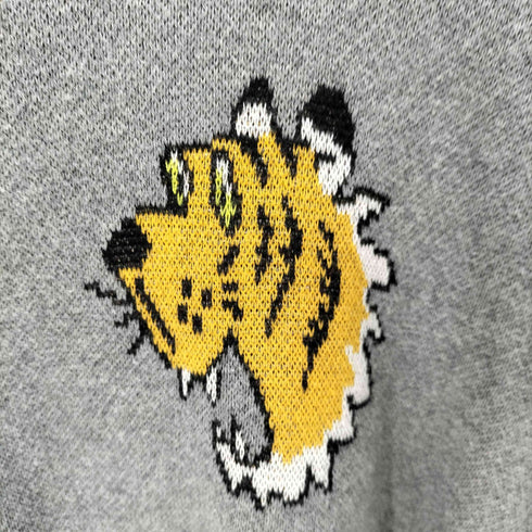 デザインティーシャツストアグラニフ Design Tshirts Store graniph 虎柄L/Sクルーネックセーター レディース JPN:M