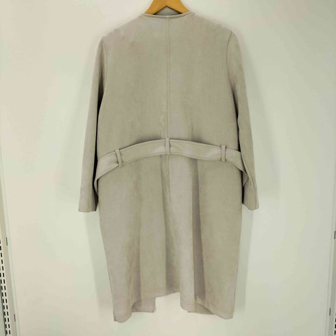 ACUTA フェイクスウェードノーカラーコート レディース FREE