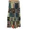 h.b pink city 総柄ブロックパターン切替マキシスカート レディース
