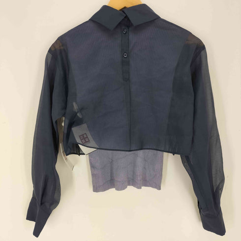 スナイデル snidel クロップドシャツレイヤードニットプルオーバー レディース ONE SIZE