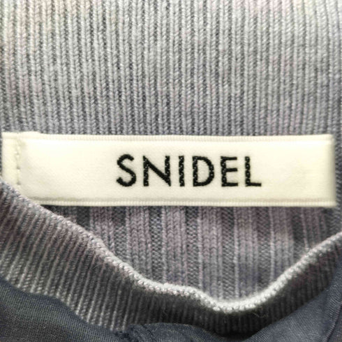 スナイデル snidel クロップドシャツレイヤードニットプルオーバー レディース ONE SIZE