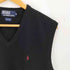 ポロバイラルフローレン Polo by RALPH LAUREN 90s ポニー刺繍 ウール100 ニットベスト メンズ import:M