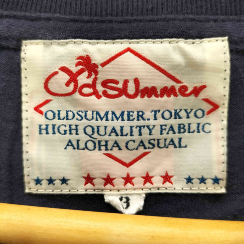 Old SUmmer 刺繍ロゴ クルーネックカットソー メンズ 3