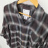 アローン ALONE RAYON SHIRT CHECK LONG BRN メンズ JPN:4