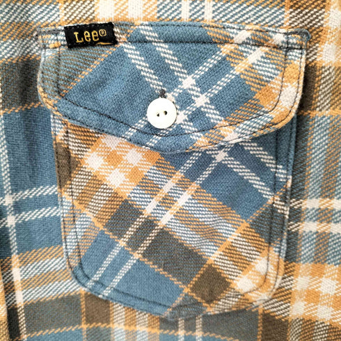 リー Lee チェックワークSHIRT フランネルチェックシャツ メンズ JPN:XL