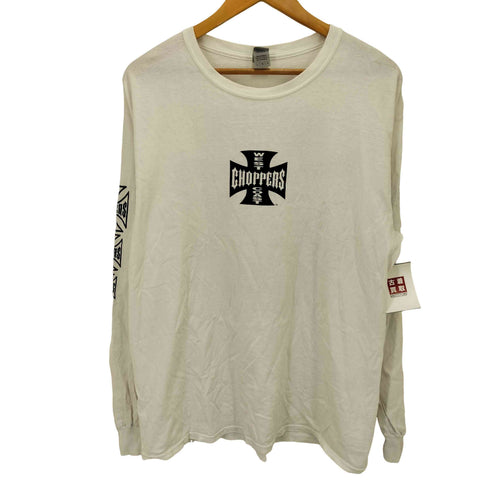ギルダン GILDAN 企業ロゴプリント クルーネック L/S Tシャツ メンズ