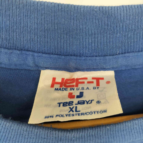 ヘフト HEF-T 90S MADE IN USA フロントプリント クルーネック Tシャツ メンズ import:XL