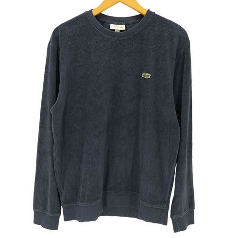 ラコステ LACOSTE カシミヤ混 パイル地 クルーネックスウェット メンズ import:L