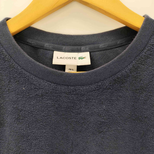 ラコステ LACOSTE カシミヤ混 パイル地 クルーネックスウェット メンズ import:L