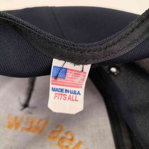 MADE IN USA フロント刺繍スナップバック6パネルキャップ USS NEW YORK メンズ