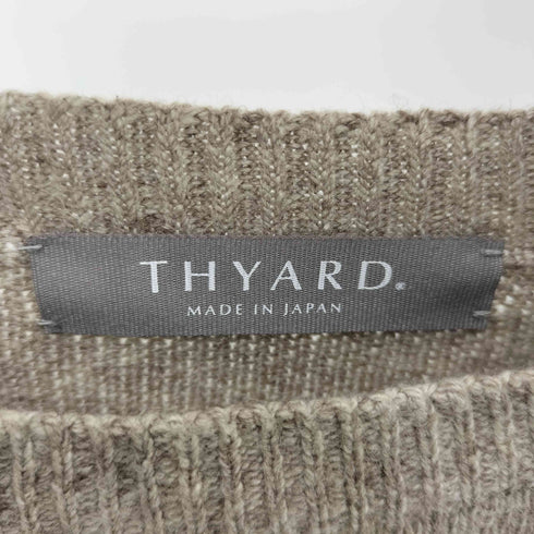 thyard 背面ハーフジップ ウール混ニット レディース FREE