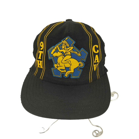 English MADE IN USA フロント発泡プリント6パネルメッシュキャップ 9TH CAV メンズ