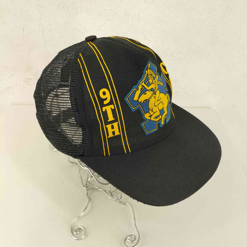 English MADE IN USA フロント発泡プリント6パネルメッシュキャップ 9TH CAV メンズ
