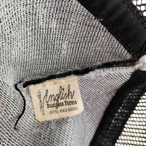 English MADE IN USA フロント発泡プリント6パネルメッシュキャップ 9TH CAV メンズ
