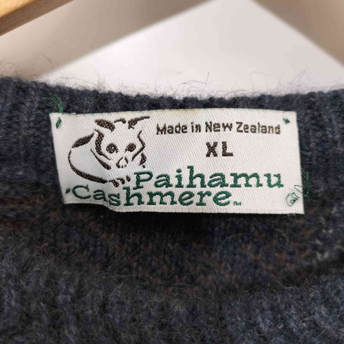 Paihamu Cashmere 総柄クルーネックニット メンズ XL