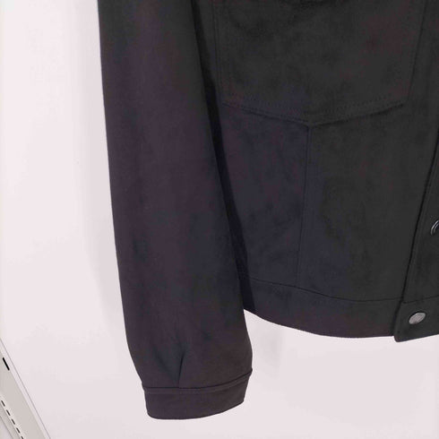 ザラ ZARA スエードタッチクロップドトラッカージャケット 短丈 オーバーサイズ メンズ import:S