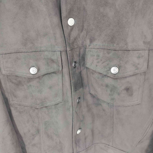 ザラ ZARA スエードタッチクロップドトラッカージャケット 短丈 オーバーサイズ メンズ import:S