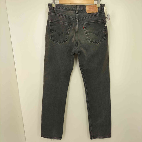 リーバイス Levis 90-00S USA製 505 REGLAR FIT ボタン裏554 ストレート ブラックデニムパンツ メンズ W33L34