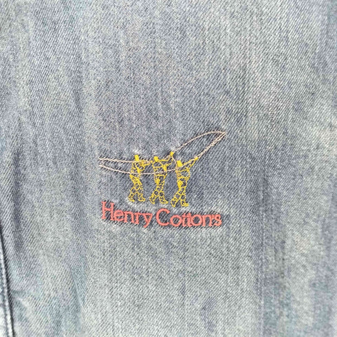 Henry Cottonʼ s スタンドカラーデニムブルゾン インディゴ スウィングトップ メンズ JPN:48