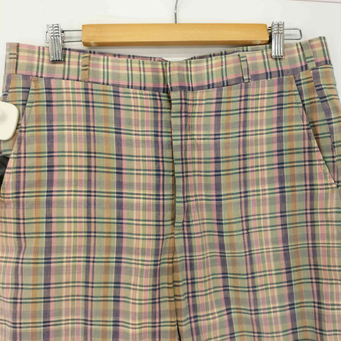 INDIA MADRAS 80S マドラスチェック スラックス コットンパンツ メンズ