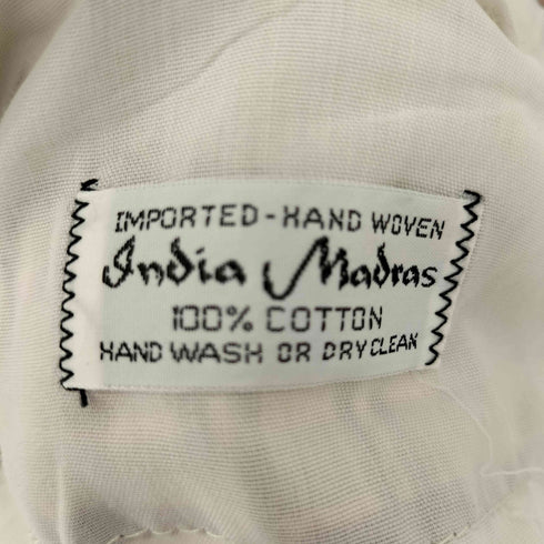 INDIA MADRAS 80S マドラスチェック スラックス コットンパンツ メンズ