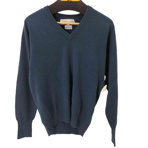 バランタイン BALLANTYNE 80S 100% PURE CASHMERE カシミヤVネックハイゲージニット メンズ US:40