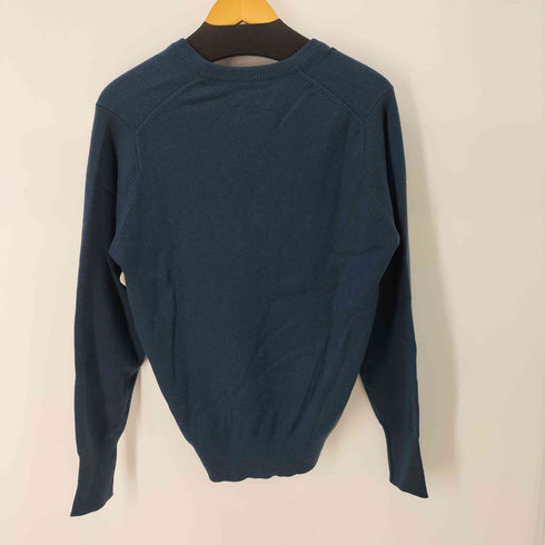 バランタイン BALLANTYNE 80S 100% PURE CASHMERE カシミヤVネックハイゲージニット メンズ US:40