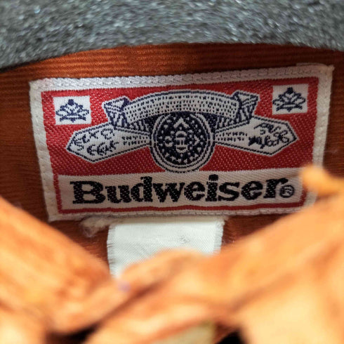 バドワイザー Budweiser 00S コーデュロイシャツ ワンポイント刺繍 企業ロゴ ビール メンズ