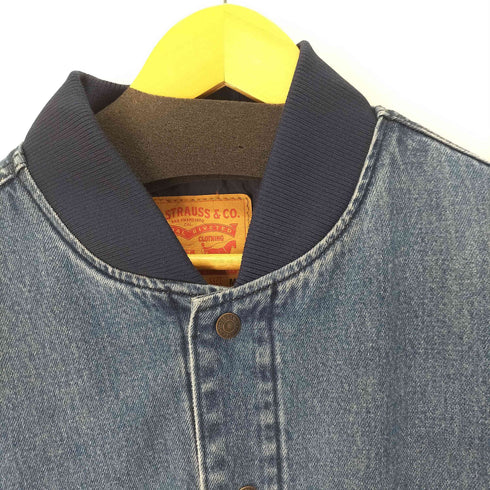 リーバイス Levis インディゴデニムスタジャン スナップボタン 裏地キルティング メンズ JPN:M