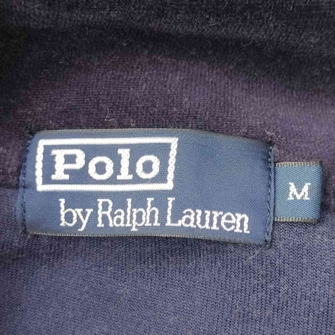 ポロバイラルフローレン Polo by RALPH LAUREN 裾ポニー刺繍 ベロア ハーフジップ トップス メンズ import:M