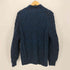 H. ROBINSON KNITTING イギリス製 総柄 木ボタン ウール ローゲージ ケーブル ニット ジャケット メンズ 2