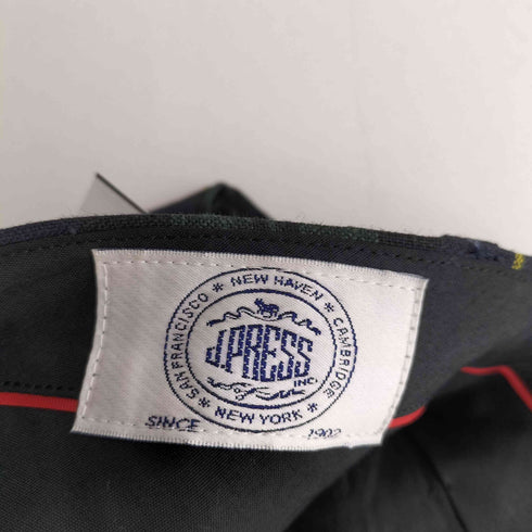 ジェイプレス J.PRESS リネン混 タータンチェックスラックス メンズ 74