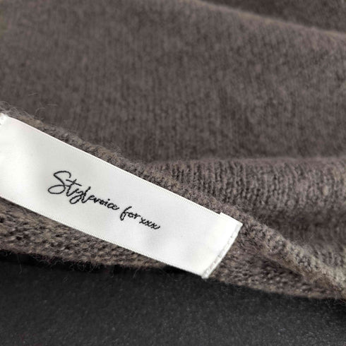 Stylevoice for xxx ソフトカシュクールニットワンピース レディース FREE